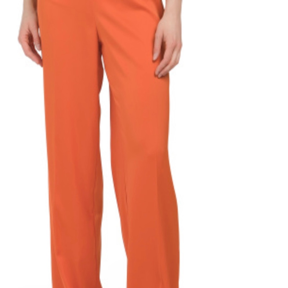 Anne Klein Satin Papaya/Orange Pants/Slacks